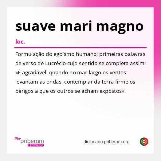 Significado de suave mari magno